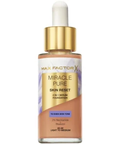 shop Max Factor Miracle Pure 2in1 Skin Reset Serum Foundation 30 ml - 60-80 Light to Medium af Max Factor - online shopping tilbud rabat hos shoppetur.dk