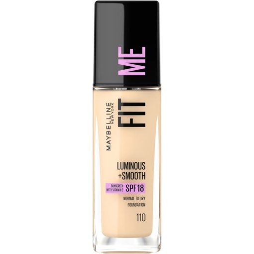 shop Maybelline Fit Me Luminous + Smooth Foundation - 110 Porcelain af Maybelline - online shopping tilbud rabat hos shoppetur.dk