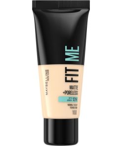 shop Maybelline Fit Me Matte + Poreless Foundation Normal To Oily 30 ml - 100 Warm Ivory af Maybelline - online shopping tilbud rabat hos shoppetur.dk