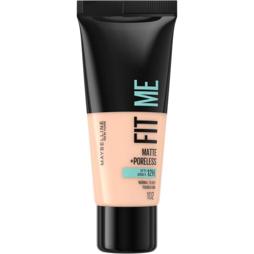 shop Maybelline Fit Me Matte + Poreless Foundation Normal To Oily 30 ml - 102 Fair Ivory af Maybelline - online shopping tilbud rabat hos shoppetur.dk