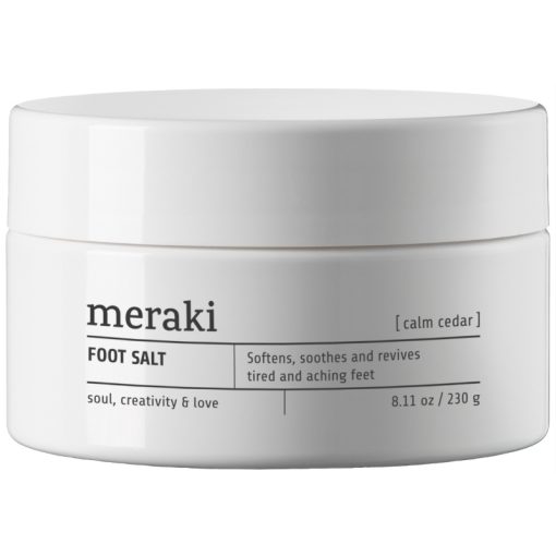 shop Meraki Foot Salt Calm Cedar 230 gr. af Meraki - online shopping tilbud rabat hos shoppetur.dk