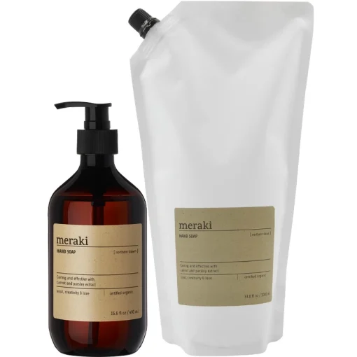 shop Meraki Hand Soap 490 ml + Refill 1000 ml - Northern Dawn af Meraki - online shopping tilbud rabat hos shoppetur.dk