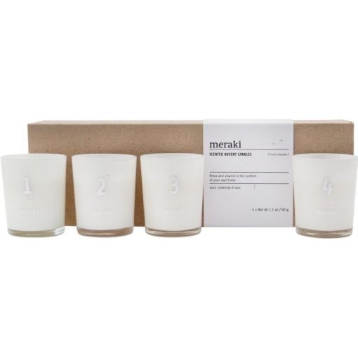 shop Meraki Scented Advent Candles - Frozen Meadow af Meraki - online shopping tilbud rabat hos shoppetur.dk