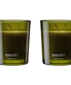 shop Meraki Scented Candle 2 x 60 gr. - Lavender Rain af Meraki - online shopping tilbud rabat hos shoppetur.dk