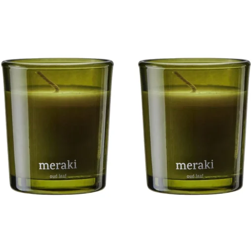 shop Meraki Scented Candle 2 x 60 gr. - Oud Leaf af Meraki - online shopping tilbud rabat hos shoppetur.dk