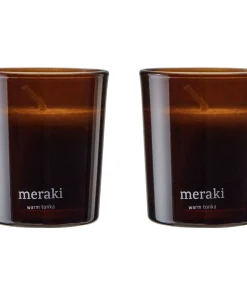 shop Meraki Scented Candle 2 x 60 gr. - Warm Tonka af Meraki - online shopping tilbud rabat hos shoppetur.dk