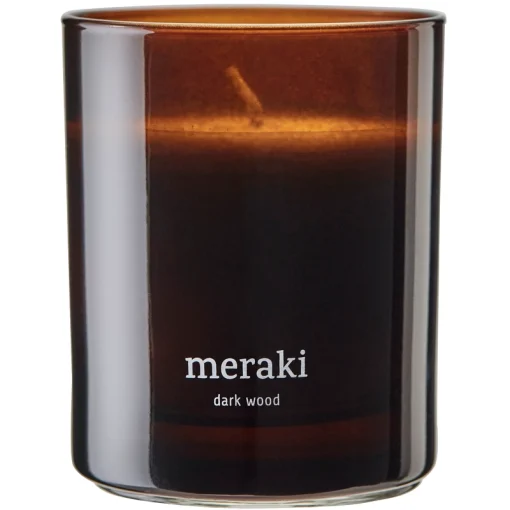 shop Meraki Scented Candle 200 gr. - Dark Wood af Meraki - online shopping tilbud rabat hos shoppetur.dk