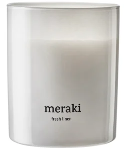 shop Meraki Scented Candle 200 gr. - Fresh Linen af Meraki - online shopping tilbud rabat hos shoppetur.dk