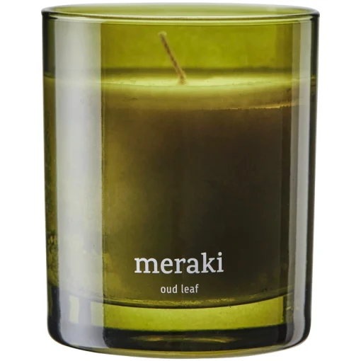 shop Meraki Scented Candle 200 gr. - Oud Leaf af Meraki - online shopping tilbud rabat hos shoppetur.dk