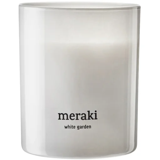 shop Meraki Scented Candle 200 gr. - White Garden af Meraki - online shopping tilbud rabat hos shoppetur.dk