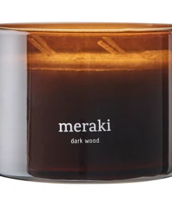 shop Meraki Scented Candle 340 gr. - Dark Wood af Meraki - online shopping tilbud rabat hos shoppetur.dk