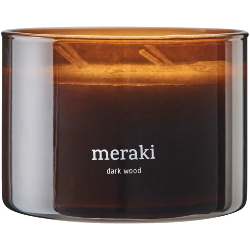 shop Meraki Scented Candle 340 gr. - Dark Wood af Meraki - online shopping tilbud rabat hos shoppetur.dk