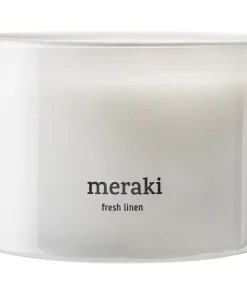 shop Meraki Scented Candle 340 gr. - Fresh Linen af Meraki - online shopping tilbud rabat hos shoppetur.dk