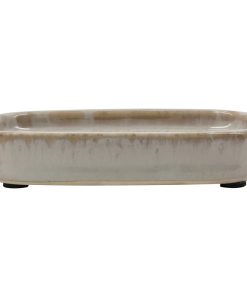 shop Meraki Soap Dish Datura Shellish Grey 12 x 8 x 2