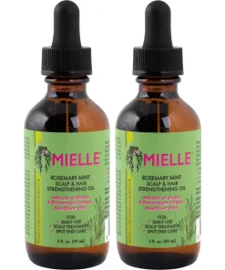 shop Mielle Rosemary Mint Scalp and Hair Strengthening Oil 2 x 59 ml af Mielle - online shopping tilbud rabat hos shoppetur.dk