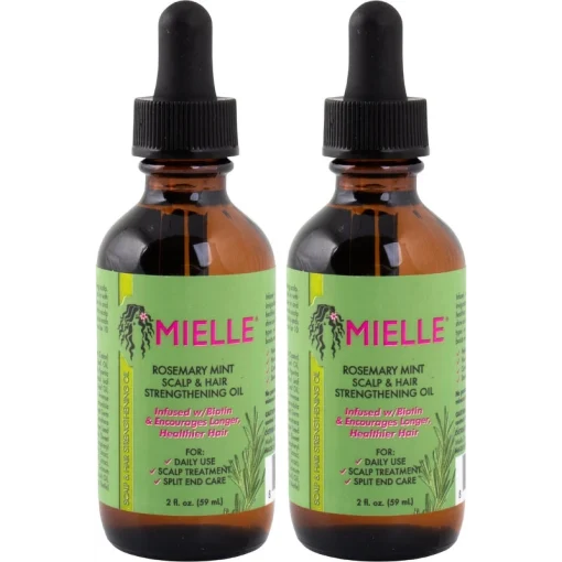 shop Mielle Rosemary Mint Scalp and Hair Strengthening Oil 2 x 59 ml af Mielle - online shopping tilbud rabat hos shoppetur.dk