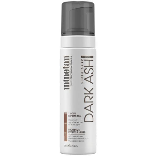 shop Minetan Dark Ash Super Dark Self Tan Foam 200 ml af Minetan - online shopping tilbud rabat hos shoppetur.dk