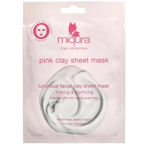 shop Miqura Pink Clay Sheet Mask 1 Piece af Miqura - online shopping tilbud rabat hos shoppetur.dk