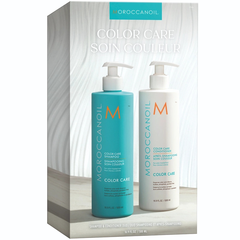 shop Moroccanoil Duo Box Color Care Shampoo + Conditioner 500 ml (Limited Edition) af Moroccanoil - online shopping tilbud rabat hos shoppetur.dk