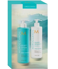 shop Moroccanoil Duo Box Frizz Control Shampoo + Conditioner 500 ml (Limited Edition) af Moroccanoil - online shopping tilbud rabat hos shoppetur.dk