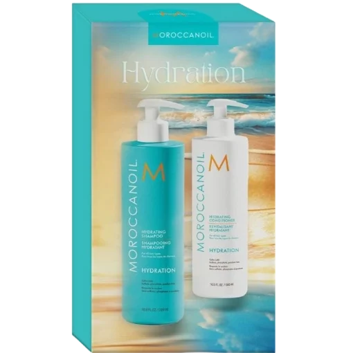 shop Moroccanoil Duo Box Hydrating Shampoo + Conditioner 500 ml (Limited Edition) af Moroccanoil - online shopping tilbud rabat hos shoppetur.dk