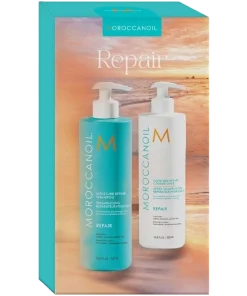 shop Moroccanoil Duo Box Moisture Repair Shampoo + Conditioner 500 ml (Limited Edition) af Moroccanoil - online shopping tilbud rabat hos shoppetur.dk