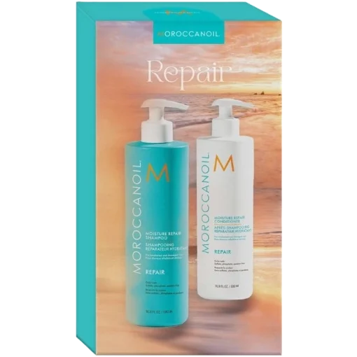 shop Moroccanoil Duo Box Moisture Repair Shampoo + Conditioner 500 ml (Limited Edition) af Moroccanoil - online shopping tilbud rabat hos shoppetur.dk