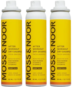 shop Moss & Noor After Workout Dry Shampoo Dark Hair Pocket Size 3 Pack af Moss & Noor - online shopping tilbud rabat hos shoppetur.dk