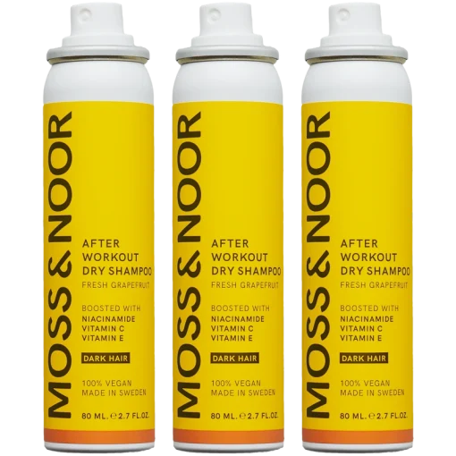 shop Moss & Noor After Workout Dry Shampoo Dark Hair Pocket Size 3 Pack af Moss & Noor - online shopping tilbud rabat hos shoppetur.dk