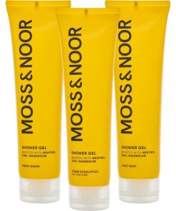 shop Moss & Noor After Workout Shower Gel 3 Pack - Mixed af Moss & Noor - online shopping tilbud rabat hos shoppetur.dk