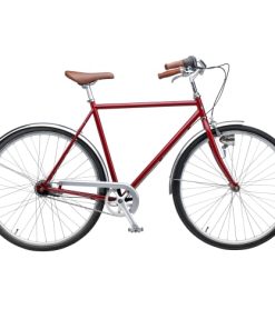 shop Mustang Vintage Classic 28" herrecykel med 7 gear - Wine Red af mustang - online shopping tilbud rabat hos shoppetur.dk