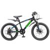 shop Mustang Vulcan TX330 20" mountainbike med 7 gear - Black/blue/green af mustang - online shopping tilbud rabat hos shoppetur.dk