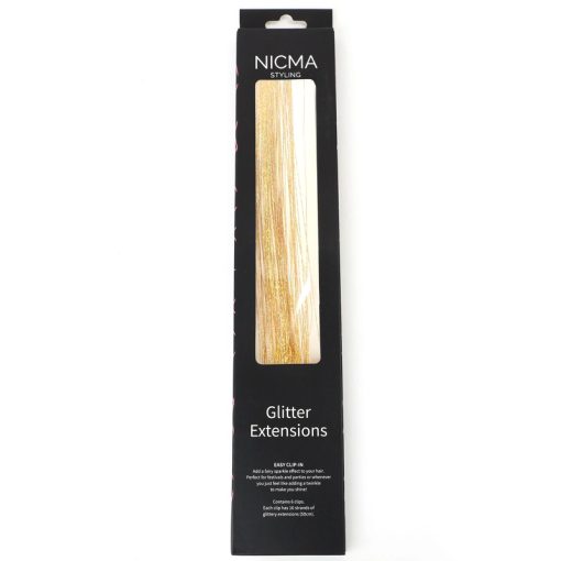 shop NICMA Styling Glitter Extensions - Gold af NICMA Styling - online shopping tilbud rabat hos shoppetur.dk