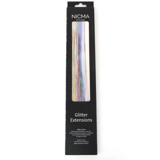 shop NICMA Styling Glitter Extensions - Rainbow af NICMA Styling - online shopping tilbud rabat hos shoppetur.dk