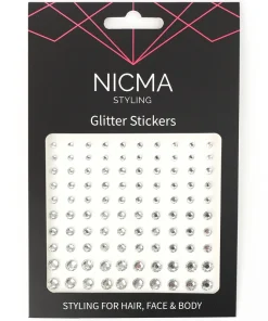 shop NICMA Styling Glitter Stickers - Clear af NICMA Styling - online shopping tilbud rabat hos shoppetur.dk