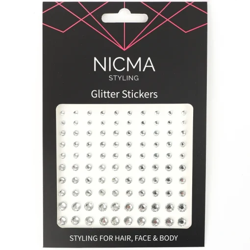 shop NICMA Styling Glitter Stickers - Clear af NICMA Styling - online shopping tilbud rabat hos shoppetur.dk