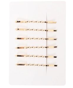 shop NICMA Styling Golden Hair Pins 6-pack - Basic af NICMA Styling - online shopping tilbud rabat hos shoppetur.dk