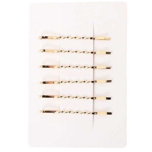 shop NICMA Styling Golden Hair Pins 6-pack - Basic af NICMA Styling - online shopping tilbud rabat hos shoppetur.dk