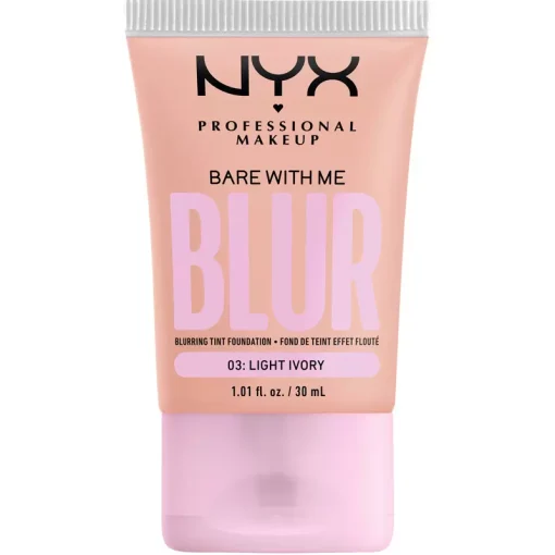 shop NYX Prof. Makeup Bare With Me Blur Tint Foundation 30 ml - 03 Light Ivory af NYX Professional Makeup - online shopping tilbud rabat hos shoppetur.dk