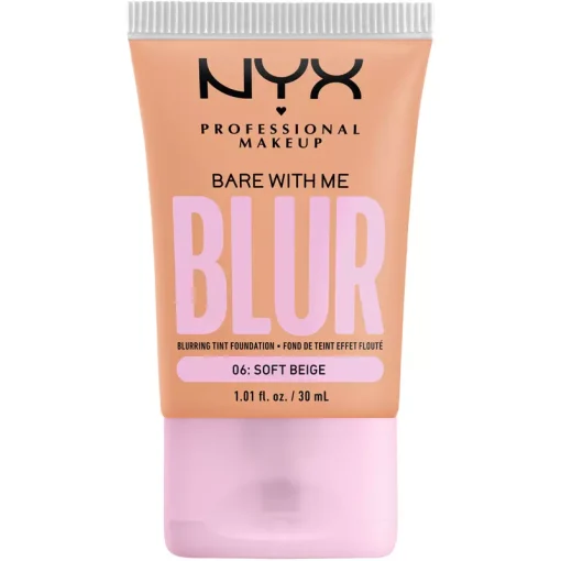 shop NYX Prof. Makeup Bare With Me Blur Tint Foundation 30 ml - 06 Soft Beige af NYX Professional Makeup - online shopping tilbud rabat hos shoppetur.dk