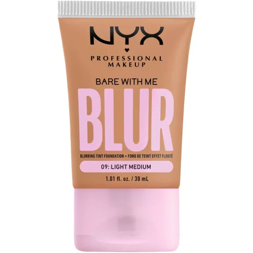 shop NYX Prof. Makeup Bare With Me Blur Tint Foundation 30 ml - 09 Light Medium af NYX Professional Makeup - online shopping tilbud rabat hos shoppetur.dk