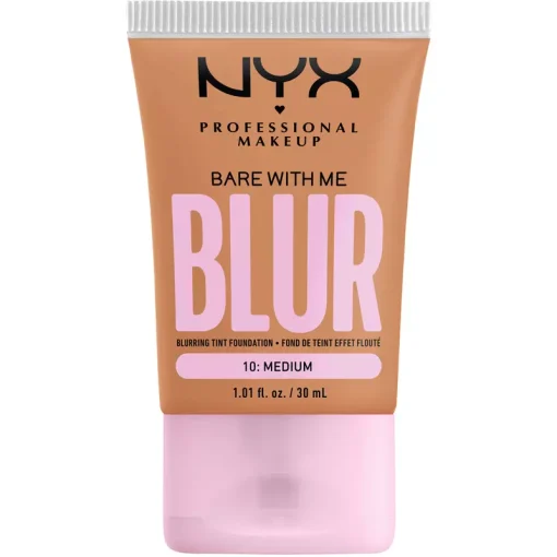 shop NYX Prof. Makeup Bare With Me Blur Tint Foundation 30 ml - 10 Medium af NYX Professional Makeup - online shopping tilbud rabat hos shoppetur.dk