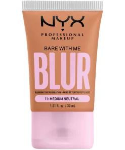 shop NYX Prof. Makeup Bare With Me Blur Tint Foundation 30 ml - 11 Medium Neutral af NYX Professional Makeup - online shopping tilbud rabat hos shoppetur.dk