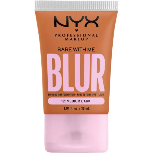 shop NYX Prof. Makeup Bare With Me Blur Tint Foundation 30 ml - 12 Medium Dark af NYX Professional Makeup - online shopping tilbud rabat hos shoppetur.dk