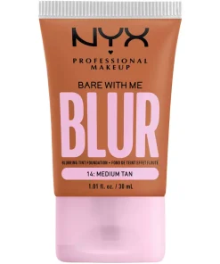 shop NYX Prof. Makeup Bare With Me Blur Tint Foundation 30 ml - 14 Medium Tan af NYX Professional Makeup - online shopping tilbud rabat hos shoppetur.dk