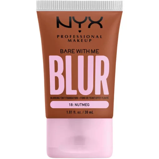 shop NYX Prof. Makeup Bare With Me Blur Tint Foundation 30 ml - 18 Nutmeg af NYX Professional Makeup - online shopping tilbud rabat hos shoppetur.dk