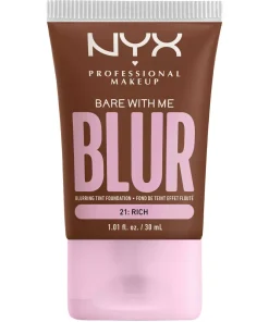 shop NYX Prof. Makeup Bare With Me Blur Tint Foundation 30 ml - 21 Rich af NYX Professional Makeup - online shopping tilbud rabat hos shoppetur.dk