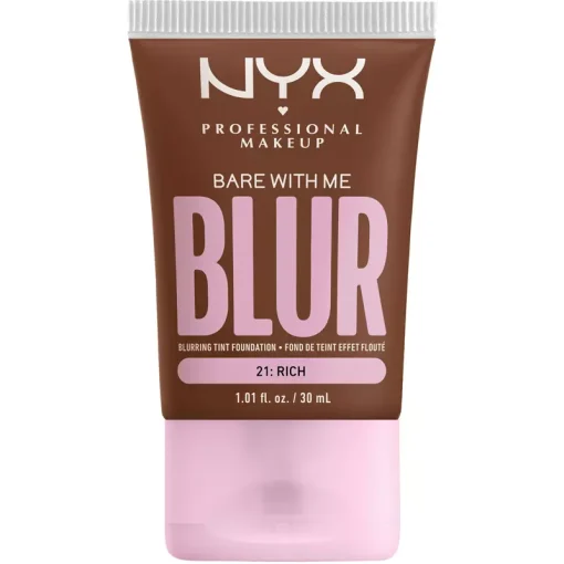 shop NYX Prof. Makeup Bare With Me Blur Tint Foundation 30 ml - 21 Rich af NYX Professional Makeup - online shopping tilbud rabat hos shoppetur.dk