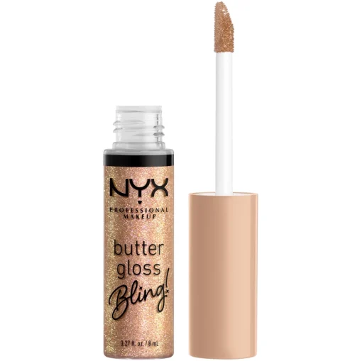 shop NYX Prof. Makeup Butter Gloss Bling 8 ml - 01 Bring The Bling af NYX Professional Makeup - online shopping tilbud rabat hos shoppetur.dk