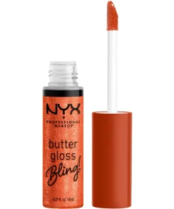 shop NYX Prof. Makeup Butter Gloss Bling 8 ml - 06 Shimmer Down af NYX Professional Makeup - online shopping tilbud rabat hos shoppetur.dk